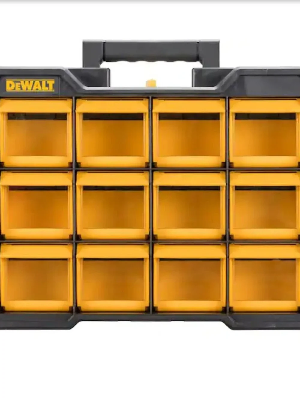Dewalt 12-Compartment Parts Organizer Flip Stackable Bin